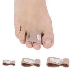 Fabric Toe Finger Straightener Hammer Toe Hallux Valgus Corrector Bandage Toe Separator Splint Wrap Foot Stretcher Care Tool F3609 Vgbsr