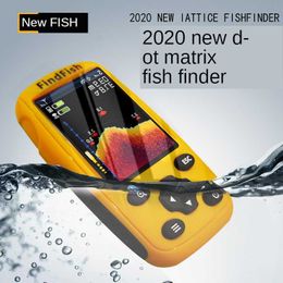 Fish Finder 2020 new Wireless Echo Sounder For Fishing LCD Fish Finder Li-battery Recharge Attractive Lamp Sonar Sensor 45M Water HKD230703