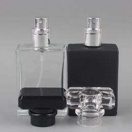 30ml transparent glass empty bottle perfume bottle atomizer spray can be filled bottle spray box travel size portable F3058 Jxnit