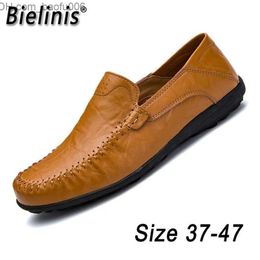 Dress Shoes Dress Shoes Genuine Leather Men Casual Italian Loafers Moccasins Slip On 's Flats Breathable Hollow Out Male Driving Z230706