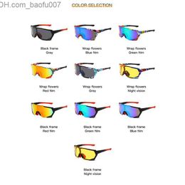 Sunglasses Sunglasses Polarized Mountain Bike Cycling Glasses Outdoor Sports Bicycle Goggles UV400 Men Women Sport with 3 Lenses Option Z230705