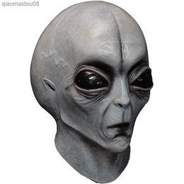 Alien Helmet Mask Halloween Party Cosplay Horror Funny Latex Full Headdress Funny Horror Mascaras Halloween Costume Masks L230704