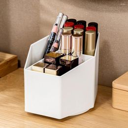 Storage Boxes Makeup Brush Holder Lightweight Cosmetic Box Rotatable Portable Lipstick Household Supplies