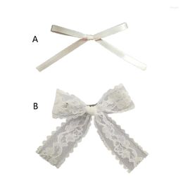 Hair Accessories 10-Piece Small Clip Hairpins Sweet Ribbon Bow Barrettes For Kids Girls Women Styling