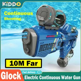 Gun Toys Full Automatic Water Gun Electric Glock Pistol Continuous Shooting Toy Summer Beach Toy For Kids Children Boys Girls Adults Gift 230704