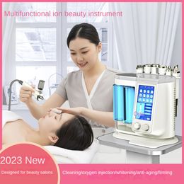 New small type multifunctional7in1 facial cleaning oxygen absorption hydration skin management instrument RF ultrasound Facial beauty instrument