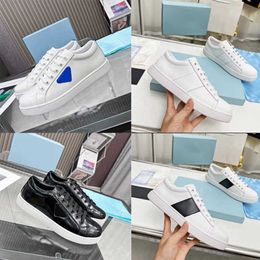 Fashion Shoes Men Brushed Leather Sneakers Designer Platform Shoe Casual White Leather Running Trainers Eu35-45 With Box NO446