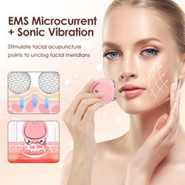 Face Massager Low EMS Microcurrent Lift Machine Roller Skin Tightening Rejuvenation Wrinkle Remover Beauty Device 230704