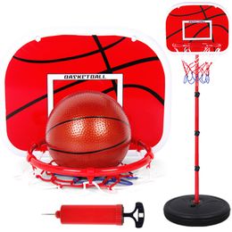 Balls 63-165CM Basketball Stands Height Adjustable Kids Basketball Goal Hoop Toy Set Basketball for Boys Training Practice Accessories 230703