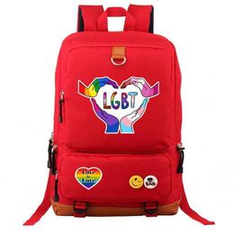 28 Styles LGBT Fashion Borsa da donna per zaino Casual Borsa da viaggio di grande capacità Borsa da zaino Borsa da scuola unisex in nylon