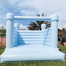 3x3m 10x10ft full PVC Inflatable Wedding Bouncer white Bounce House Birthday party Jumper Bouncy Castle-20 style