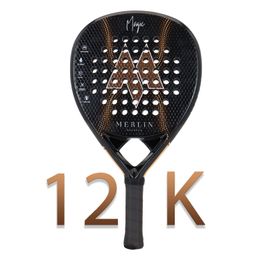 Tennis Rackets Padel Racket With Padel Bag Cover 3K/12K Carbon Fibre Power Foam For Women Men Training Accessories Paddle Racket 230703