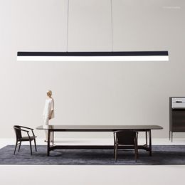Pendant Lamps Designer Restaurant Chandelier Simple Modern Nordic Dining Table Bar Lamp LED Long Office
