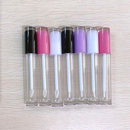 5ml Empty Lip Gloss tubes Lip Glaze Brush Wand Makeup Container Lipstick Lip Balm Refillable DIY Lipgloss Tube Uxvjs