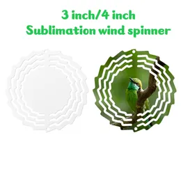 3inch Sublimation Aluminium Wind Spinner 4inch Sublimation Wind Spinner Double-sided Heat Transfer Printing Aluminum Plate Home Christmas Decorations 01