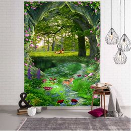 Tapestries Dream Woods Decorative Tapestry Mandala Hippie Curtain Tapestry Home Decor Tapestry