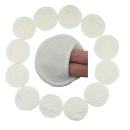 Bamboo Cotton Soft Reusable Skin Care Face Wipes Washable Deep Cleansing Cosmetics Tool Round Makeup Remover Pad F3210 Vians