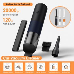 Vacuum Cleaners Wireless Portable Car Vacuum Cleaner Cordless Rechargeable Handheld Cleaning Tools 20000Pa Air Blower Cleaning for Home and Car 230703
