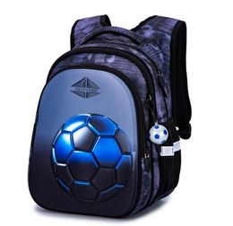 School Bags 3D Football Pattern Boys School Bag Backpack Children Orthopedic Schoolbag High Quality Waterproof Kids Orthopedic Satchels 230703