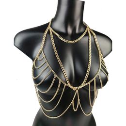 Navel Bell Button Rings Body Chain Sexy Chest Chains Fashion Body Jewellery Belly Chains for Women Bikini Dress Sweater Accessories Bra Couple Games Gift 230703