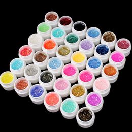 False Nails 36 Colours Soak Off LED UV Gel Nail Polish Paint Kit Cover Colour Glitter for Art Design 230704