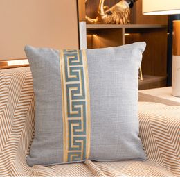 Geometric lattice decorative pillow covers for christmas Halloween linen pillows 45*45CM custom bed soft bag pillowcase Cushion Textiles