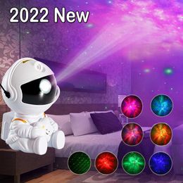Lights Astronaut Projector Starry Night Light Nebula Milky Way Star Projection 2022 New Suitable for Bedroom Room Decor Children's Gift HKD230704