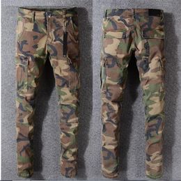 NEW 2018 JAY-Z CAMO PANTS SLIM TYGA camo jeans trousers hip-hop fashion NEW WEST Camouflage2704