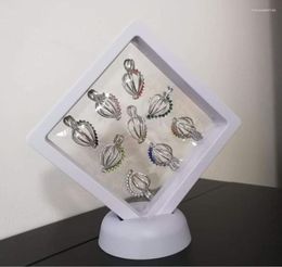 Jewellery Pouches Square 3D Floating Frame 9 CM Coin Holder Box Collections Display Show Case Home Table Decorative Accessories PJW401