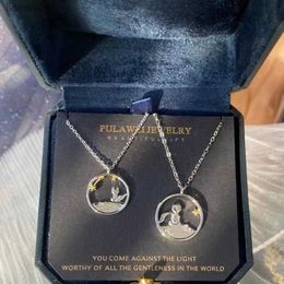 Prince Little Fox Pendant Necklace For Couples Fashion Lovers Best Friends Necklace Valentine's Day Jewellery Anniversary Gift L230704