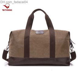 Duffel Bags Duffel Bags Vintage Canvas for Men Travel Hand Luggage Weekend Overnight Big Outdoor Storage Large Capacity Duffle Z230704