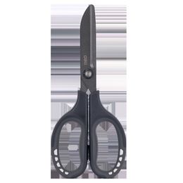 Office Scissors Deli 77753 Arc Blade Anti Sticking Safety Stainless Steel Scissors Student Stationery Office Cutting Supplies Professional Tools 230703