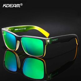 Sunglasses KDEAM For Men Polarised Sunglasses Sport Crazy Colours Sun Glasses Elmore BlockingUV Shades With Box Z230705