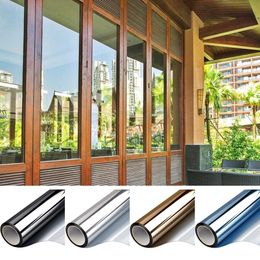 Number Mirror Window Privacy Film Adhesive Film Vinyl for Glass Windows Stained Glass Window Film Anti Look Insulation Window Tint Film