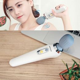 Other Massage Items Mini Electric Vibration Massager Body Neck Shoulder Back Waist Leg Spine Stick USB Rechargeable Silicone Waterproof 230703