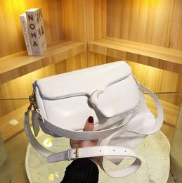 Classic Design Ladies Pillow Shoulder Bag White Soft Flap Tote Designer Fashion Small Leather Crossbody Bags European and American fashion