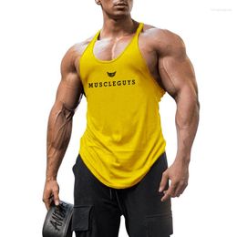 Men's Tank Tops Gym Mens Training Fashion Muscle Running Singlets Clothing Bodybuilding Workout Top Men Fitness Sleeveless Vest