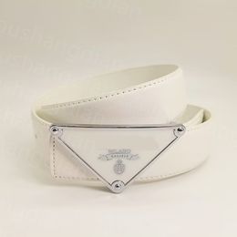 designer belt men brand women belt for women 3.2cm width belt big triangle buckle fashion belts top high quality genuine leather waist designer belt women with box