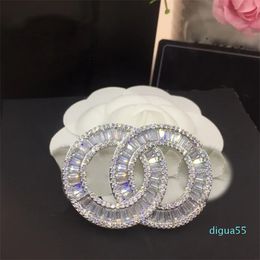 crystal brooch diamond Stamp on the back jewelry brooches for designer