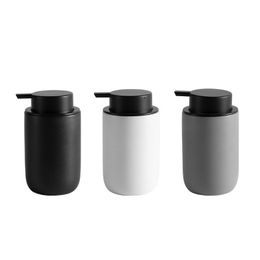 Stitch European Ceramic Mouthwash Cup Simple Hotel Shampoo Press Bottle Desktop Bathroom Five Piece Set Home Bathroom Accessories