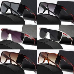 Brand Women's Designer Sunglasses Classic Large Frame One Piece Polarized Men's Sunglasses Outdoor Sports Cycling UV400 Goggles Fashion Accessories with Box