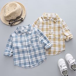 Kids Shirts DIIMUU Spring Autumn Baby Boys Cotton Clothes Shirt Toddler Girls Tee Clothing Children Wears Infant Blouse 1 2 3 4 5 Years 230704