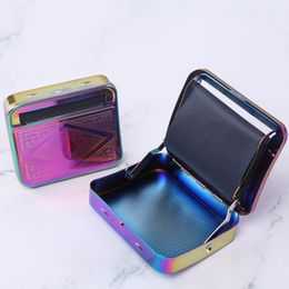 Smoking Pipes Cigarette machine metal color ice carving box type automatic cigarette maker