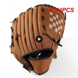 Sports Gloves 2/3/4PCS 9.5/10.5/11.5/12.5 Baseball Glove Universal Softball Gloves Simple Outdoor Sports Leather 230703