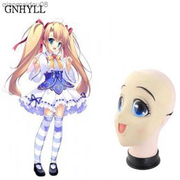 Cartoon anime latex mask cosplay festival dress up mask beauty silicone cute baby face halloween mask L230704