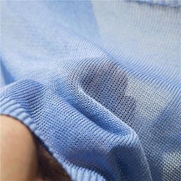 Scarves Stylish Fake Lapel Comfortable Women Shawl Ribbed Trim Ultra-thin Perspective Air Conditioner Dressing Up