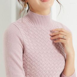 Women's Sweaters GABERLY Soft Cashmere Turtleneck And Pullovers For Women Twisted Autumn Winter Jumper Sweater Female Top Knitted Brand