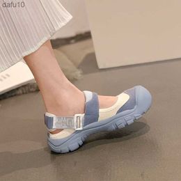 2023 Summer Casual Sports Women Flats Sandals Platform Walking Running Shoes New Women Thick Beach Girl Student Mujer Zapatos L230704