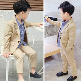 Suits Children Blazer For Wedding New Fashion Kids Suit Good Quality Coat and Pant 2 Parts Baby Boy Jacket SuitsHKD230704