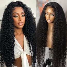 Hd Lace Frontal Wig Free Shipping 13x4 Deep Wave Front Glueless Wig Closure Water Wave Curly Human Hair Wigs For Women